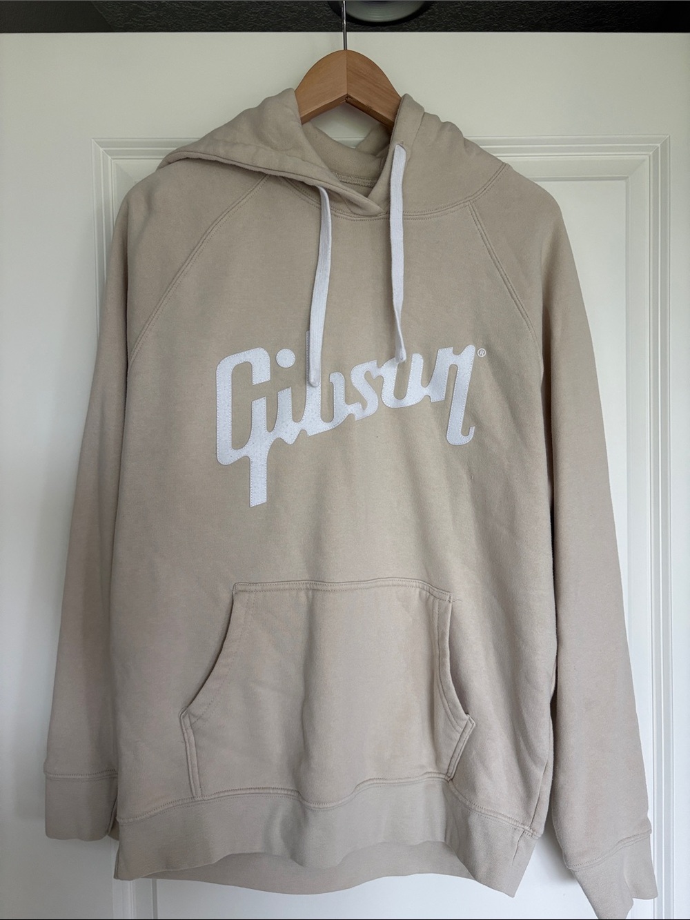 Gibson Beige Logo Hooded Sweatshirt